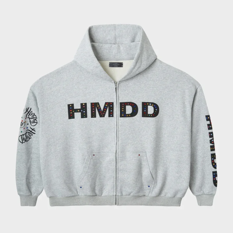 HMDD Zip Hoodie Grey